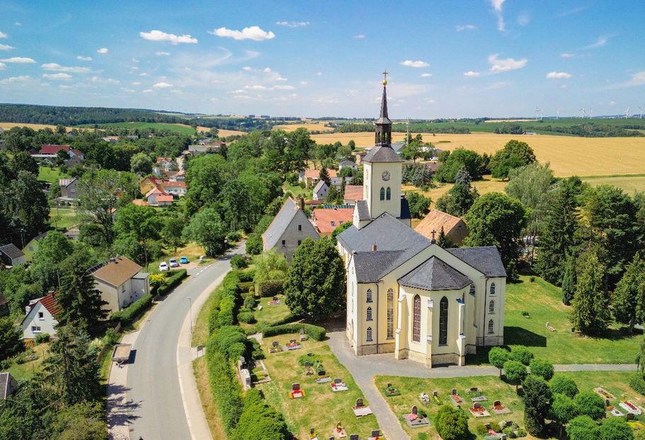 Drohnenaufnahme von Etzdorf